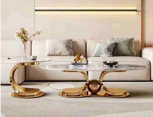 Modern Luxury Center Table & Stool